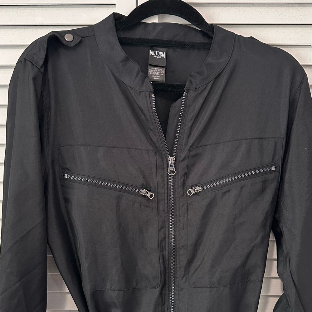 Victoria’s Secret Black aviator jumpsuit
